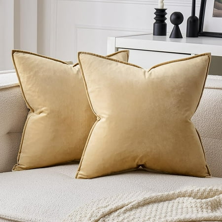 MIULEE Pack of 2 Decorative Velvet Throw Pillow Cover Soft Khaki Pillow Cover Soild Square Cushion Case for Sofa Bedroom Car 18x 18 Inch 45x 45cm
MIULEE Pack of 2 Decorative Velvet Throw Pillow Cover Soft Khaki Pillow Cover Soild Square Cushion Case for Sofa Bedroom Car 18x 18 Inch 45x 45cm
