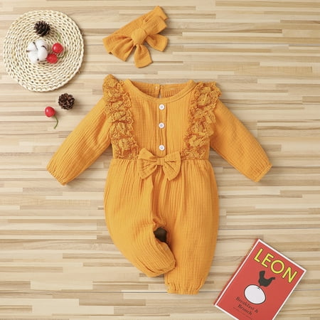 Hunpta Romper Clothes Infant Jumpsuit Linen One Bow Girl Cotton Lace Baby Piece Girls Romper&Jumpsuit
Hunpta Romper Clothes Infant Jumpsuit Linen One Bow Girl Cotton Lace Baby Piece Girls Romper&Jumpsuit