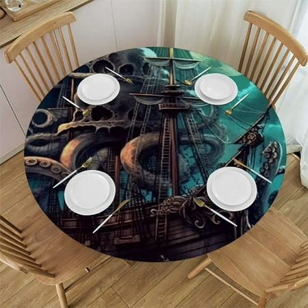 Orinice Octopus Round Table Cover Stain Resistant Washable Indoor Outdoor Tablecloth Kitchen Dining Wedding Parties Waterproof 100% Polyester Fiber 38-42
Orinice Octopus Round Table Cover Stain Resistant Washable Indoor Outdoor Tablecloth Kitchen Dining Wedding Parties Waterproof 100% Polyester Fiber 38-42