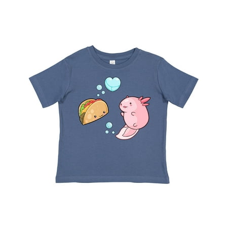 Inktastic An Axolotl Meets a Taco Gift Toddler Boy or Toddler Girl T-Shirt