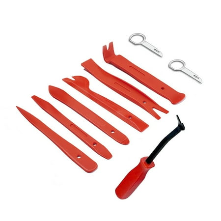Car Upholstery Clip Door Panel Trim Removal Tool Radio Kit Hand Tools 9pcs
