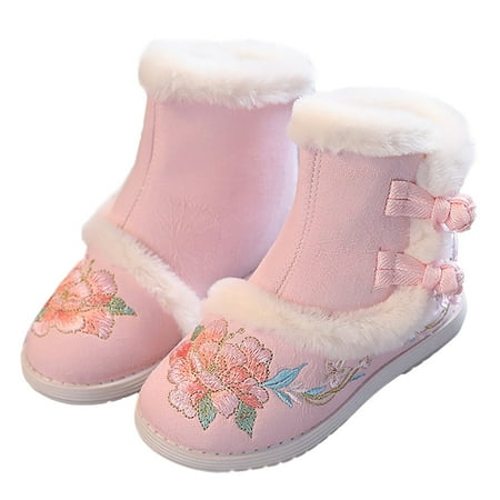 TOWED22 Boots For Toddler Boys Toddler Gilrs Cloth Shoes Short Boots Warm Winter Snow Boots Embroidery Print Cotton Boots Pink
TOWED22 Boots For Toddler Boys Toddler Gilrs Cloth Shoes Short Boots Warm Winter Snow Boots Embroidery Print Cotton Boots Pink