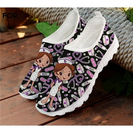 FORUDESIGNS Summer Women Breathable Mesh Shoes Flats Cute Nursing Pattern Women s Sneakers Nurse Beach Loafers for Ladies Shoes
FORUDESIGNS Summer Women Breathable Mesh Shoes Flats Cute Nursing Pattern Women s Sneakers Nurse Beach Loafers for Ladies Shoes