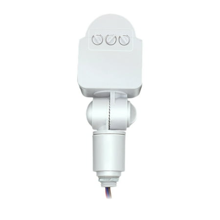 Motion Sensor Human Body Sensor Adjustable PIR Motion Sensor Detector Switch 180°Spin for LED Light - White 
Motion Sensor Human Body Sensor Adjustable PIR Motion Sensor Detector Switch 180°Spin for LED Light - White