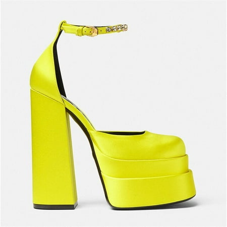 Women Platform Shoes Square Toe High Heels Designer Shoes Rhinestone Candy Color Thick Bottom Sandals Party Luxury Wedding Shoes
Women Platform Shoes Square Toe High Heels Designer Shoes Rhinestone Candy Color Thick Bottom Sandals Party Luxury Wedding Shoes