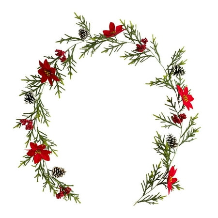 Mosey Simulated Vine Realistic Christmas Festive Faux Greenery with Fake Berries Flower for Home Holiday Party Decoration
Mosey Simulated Vine Realistic Christmas Festive Faux Greenery with Fake Berries Flower for Home Holiday Party Decoration