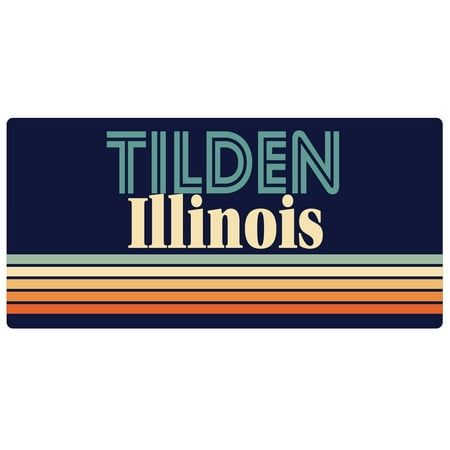 Tilden Illinois 5 x 2.5-Inch Fridge Magnet Retro Design