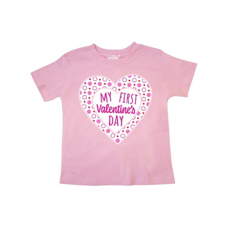 Inktastic My First Valentine s Day Pink Heart and Dots Gift Toddler Boy or Toddler Girl T-Shirt
Inktastic My First Valentine s Day Pink Heart and Dots Gift Toddler Boy or Toddler Girl T-Shirt