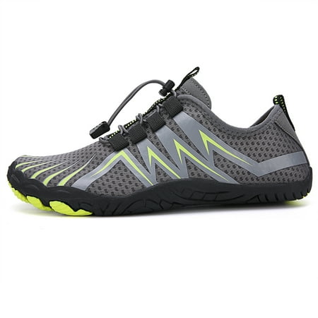 ONTNO Men s Water Shoes Women s Water Shoes Beach Quick Dry Fluorescent Stripe Before Diving Lace-Up Soft Toe Protection Gray
ONTNO Men s Water Shoes Women s Water Shoes Beach Quick Dry Fluorescent Stripe Before Diving Lace-Up Soft Toe Protection Gray