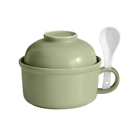 Instant Noodle Bowl With Handles Ceramic Soup Bowl With Lid Porcelain Ramen Bowl Microwave Bowl For Dormitory Home Office-green-650ml/23oz
Instant Noodle Bowl With Handles Ceramic Soup Bowl With Lid Porcelain Ramen Bowl Microwave Bowl For Dormitory Home Office-green-650ml/23oz