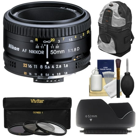 Nikon 50mm f\/1.8D AF Nikkor Lens with Sling Backpack + 3 UV\/CPL\/ND8 Filters + Hood Kit for D3200, D3300, D5300, D5500, D7100, D7200, D750, D810 Camera Nikon 50mm f\/1.8D AF Nikkor Lens with Sling Backpack + 3 UV\/CPL\/ND8 Filters + Hood Kit for D3200, D3300, D5300, D5500, D7100, D7200, D750, D810 Camera