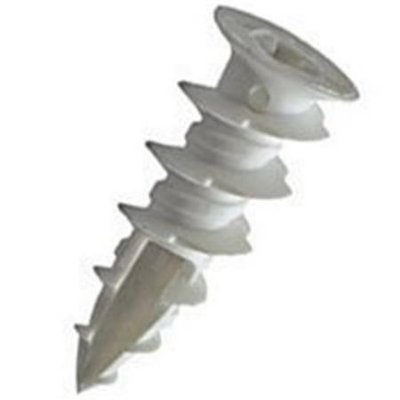 Walldriller 021T Hollow Long Wall Anchor With Screw NO 8 Nylon per BX100