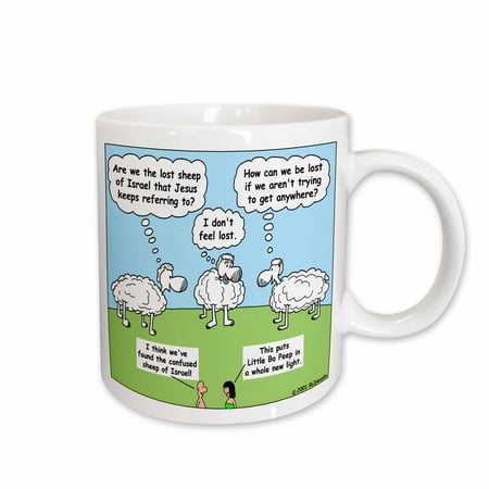 3dRose The Lost Sheep of Israel Ceramic Mug 11-ounce