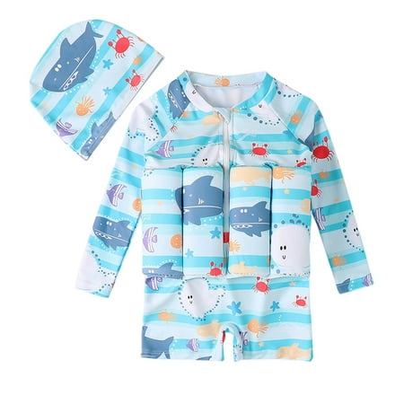 PEYAN 0-6T Toddler Baby Long Sleeve Float Swimsuit Buoyancy Sticks One Piece Floating Swim Training Swimwear + Cap
PEYAN 0-6T Toddler Baby Long Sleeve Float Swimsuit Buoyancy Sticks One Piece Floating Swim Training Swimwear + Cap