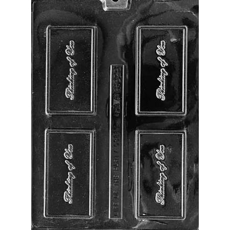 Candyland Crafts THINKING OF YOU Chocolate Candy Soap Mold | For Molding Chocolate Soap or Plaster | Food Safe Plastic Durable and Reusable Chocolate Making Mold - BC028 - (3 Pack)
Candyland Crafts THINKING OF YOU Chocolate Candy Soap Mold | For Molding Chocolate Soap or Plaster | Food Safe Plastic Durable and Reusable Chocolate Making Mold - BC028 - (3 Pack)
