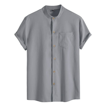 Men s Fashion Spring and Mens Romper Jumpsuit Summer Casual Short Sleeved with Sleeve Stand Up Collar Printed Casual Shirts Men Shirt Men s Breathable Tops
Men s Fashion Spring and Mens Romper Jumpsuit Summer Casual Short Sleeved with Sleeve Stand Up Collar Printed Casual Shirts Men Shirt Men s Breathable Tops