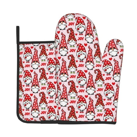 Easygdp Christmas Gnome Oven Mitts and Pot Holders 2 pcs Set High Heat Resistant Kitchen Oven Glove for Baking and Cooking
Easygdp Christmas Gnome Oven Mitts and Pot Holders 2 pcs Set High Heat Resistant Kitchen Oven Glove for Baking and Cooking