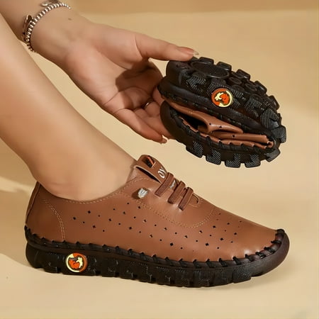 Women s Soft Sole Sneakers Casual Lace Up Faux Leather Loafers Lightweight Low Top Walking Shoes
Women s Soft Sole Sneakers Casual Lace Up Faux Leather Loafers Lightweight Low Top Walking Shoes