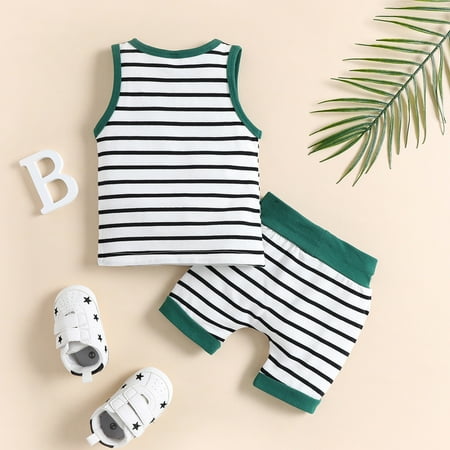 NECHOLOGY Baby Unisex Cotton Spring Summer Striped Sleeveless Shorts Vest Set Outfits Clothes Girl Outfits Size 14 Childrenscostume Green 12-18 Months
NECHOLOGY Baby Unisex Cotton Spring Summer Striped Sleeveless Shorts Vest Set Outfits Clothes Girl Outfits Size 14 Childrenscostume Green 12-18 Months