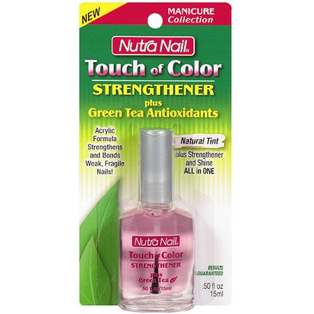 Nutra nail Nutra Nail Touch of Color Strengthener Plus Green Tea Polish, 0.5 fl oz