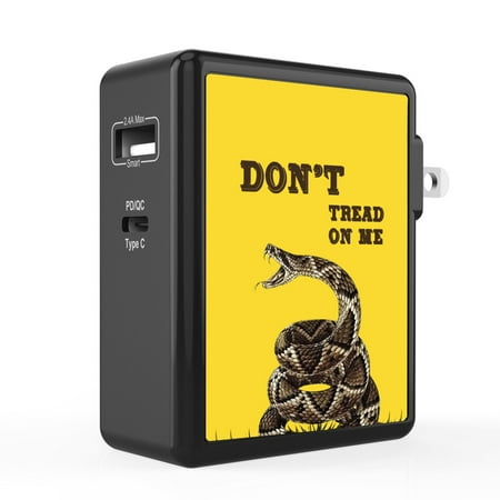 Infuze 45W Wall Charger for Moto G Stylus 5G (2-Ports: Power Delivery USB-C 2.4A USB-A) with Touch Tool - Don t Tread on Me Gadsden Flag
Infuze 45W Wall Charger for Moto G Stylus 5G (2-Ports: Power Delivery USB-C 2.4A USB-A) with Touch Tool - Don t Tread on Me Gadsden Flag