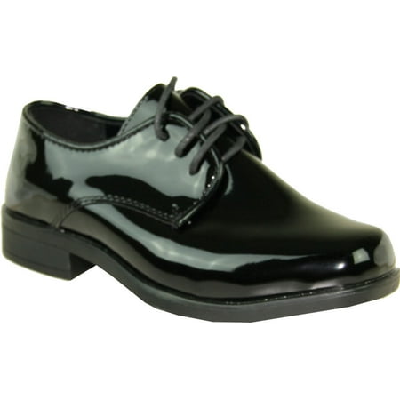 Vangelo Boy Tuxedo Shoe TUX-1K Square Toe for Wedding and Formal Event Wrinkle Free Black Patent 2M US Little Kid
Vangelo Boy Tuxedo Shoe TUX-1K Square Toe for Wedding and Formal Event Wrinkle Free Black Patent 2M US Little Kid