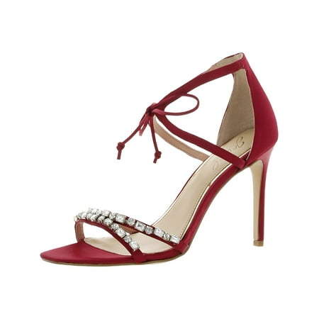 Jewel Badgley Mischka Womens Chandler Embellished Open Toe Lace-Up