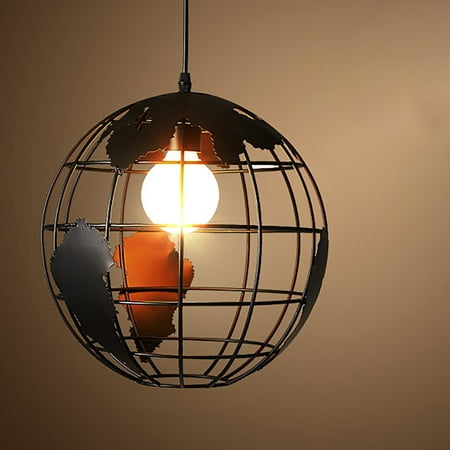 

tangnade home decor party lights decorations pendant lamp black interior lighting industrial vintages pendant lamps creative globes earth iron cage retro chandelier ceiling