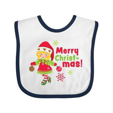 Inktastic Merry Christmas Elf with Blonnde Hair and Snowflakes Gift Baby Girl Bib
Inktastic Merry Christmas Elf with Blonnde Hair and Snowflakes Gift Baby Girl Bib