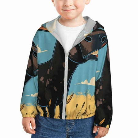 Lukts Whimsical Cartoon Cow Print Children s Long-Sleeved Sun Protection Clothing Hooded Sweatshirts for Boys and Girls Outdoor Sports-4 Years
Lukts Whimsical Cartoon Cow Print Children s Long-Sleeved Sun Protection Clothing Hooded Sweatshirts for Boys and Girls Outdoor Sports-4 Years