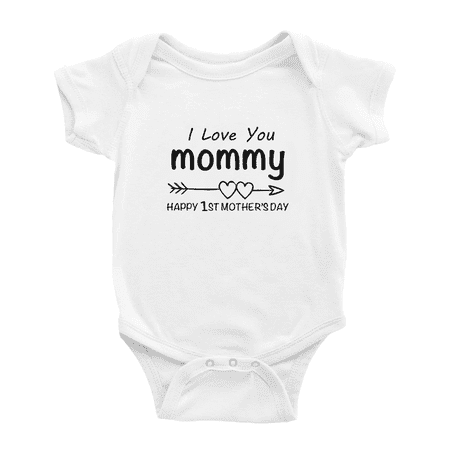 Happy 1st Mother Day Gift Baby Bodysuit I Love You Mommy Cute Baby Jumpsuit Boy Girl Unisex
Happy 1st Mother Day Gift Baby Bodysuit I Love You Mommy Cute Baby Jumpsuit Boy Girl Unisex