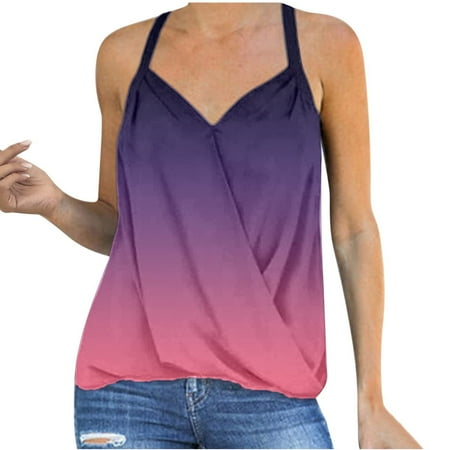 Womens Summer Tops Women s Fashion Printed V-Neck Vest Sleeveless Blouse Sling Tops Halter Camisole Corset Tops For Women Purple S
Womens Summer Tops Women s Fashion Printed V-Neck Vest Sleeveless Blouse Sling Tops Halter Camisole Corset Tops For Women Purple S