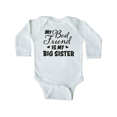 Inktastic My Best Friend is My Big Sister with Hearts Gift Baby Boy or Baby Girl Long Sleeve Bodysuit
Inktastic My Best Friend is My Big Sister with Hearts Gift Baby Boy or Baby Girl Long Sleeve Bodysuit