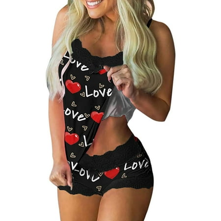 Aoochasliy Sleepwear for Women Clearance Women s Valentine s Day Love Printing Set Elastic Waist Short Pants Pajamas Sets
Aoochasliy Sleepwear for Women Clearance Women s Valentine s Day Love Printing Set Elastic Waist Short Pants Pajamas Sets