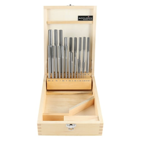 Accusize 1-13 mm by 0.5 mm High-speed Steel Chucking Reamer Set in a Fitted Case Set of 25 Pieces 5500-SB00
Accusize 1-13 mm by 0.5 mm High-speed Steel Chucking Reamer Set in a Fitted Case Set of 25 Pieces 5500-SB00
