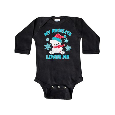 Inktastic Polar Bear My Abuelita Loves Me in Santa Hat with Snowflakes Gift Baby Boy or Baby Girl Long Sleeve Bodysuit
Inktastic Polar Bear My Abuelita Loves Me in Santa Hat with Snowflakes Gift Baby Boy or Baby Girl Long Sleeve Bodysuit