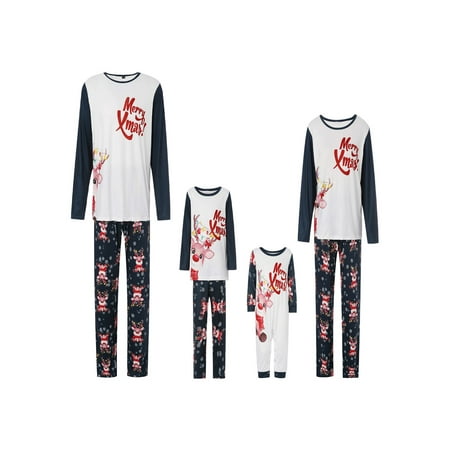 Spring hue Matching Family Christmas Pajamas Long Sleeve Cartoon Deer Letter Print Tops + Pants Set
Spring hue Matching Family Christmas Pajamas Long Sleeve Cartoon Deer Letter Print Tops + Pants Set