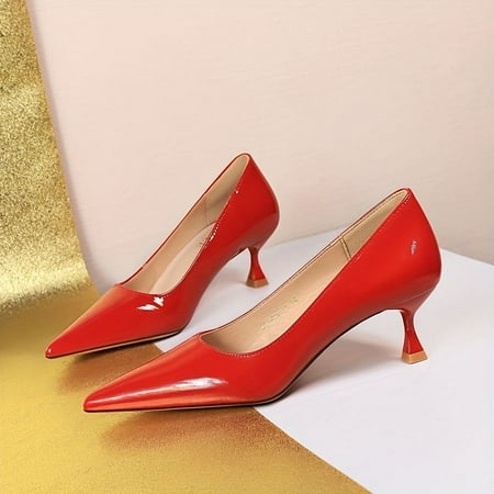 SHZHRUKUNSHM Sleek and sophisticated chic pointed toe stiletto pumps - Versatile solid color design in a sleek and streamlined silhouette - Perfect dress shoe for any occasion or event
SHZHRUKUNSHM Sleek and sophisticated chic pointed toe stiletto pumps - Versatile solid color design in a sleek and streamlined silhouette - Perfect dress shoe for any occasion or event