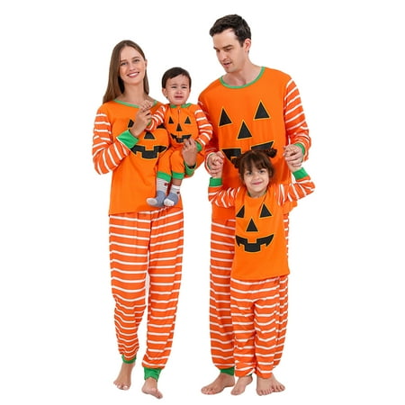 Calsunbaby Family Matching Halloween Pajamas Set Stripe Pumpkin Print Long Sleeve Tops Pants Pjs Sleepwear Orange Man S
Calsunbaby Family Matching Halloween Pajamas Set Stripe Pumpkin Print Long Sleeve Tops Pants Pjs Sleepwear Orange Man S