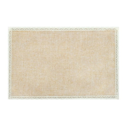 Woven Spiral Heat Resistant Faux Linen Table Placemats Coffee Placemat Holiday