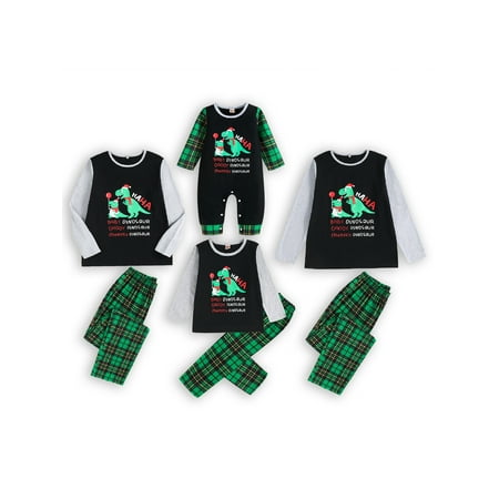 AMILIEe Christmas Pajamas for Family Long Sleeve Dinosaur Print Tops Plaid Pants Set Holiday Sleepwear Pjs
AMILIEe Christmas Pajamas for Family Long Sleeve Dinosaur Print Tops Plaid Pants Set Holiday Sleepwear Pjs
