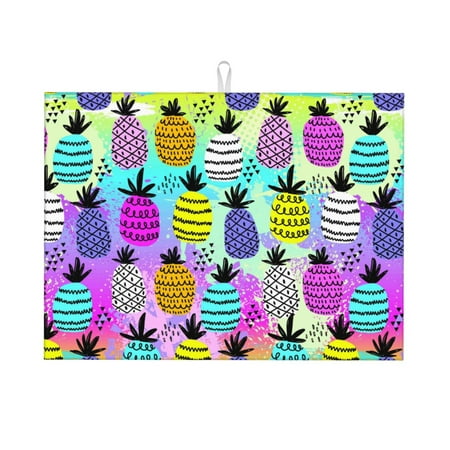 Bingfone Graffiti Pineapples On Neon Background 18 X 24 Dish Drying Mat For Kitchen Counter Ultra Absorbent Microfiber
Bingfone Graffiti Pineapples On Neon Background 18 X 24 Dish Drying Mat For Kitchen Counter Ultra Absorbent Microfiber