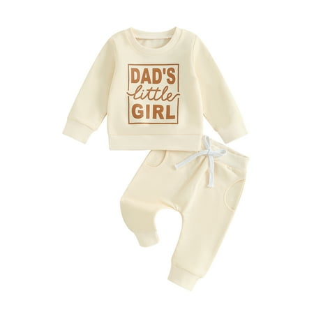 Frobukio 2Pcs Toddler Baby Girls Tops Pants Outfit Letter Long Sleeve Sweatshirt Elastic Pants Baby Clothes
Frobukio 2Pcs Toddler Baby Girls Tops Pants Outfit Letter Long Sleeve Sweatshirt Elastic Pants Baby Clothes