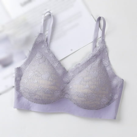 Comfortable Bralette With Latex Pad Breathable Summer Lace Brassiere Push Up Wireless Bra Seamless Lingerie Light Purple L
Comfortable Bralette With Latex Pad Breathable Summer Lace Brassiere Push Up Wireless Bra Seamless Lingerie Light Purple L