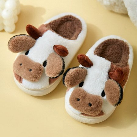 QWZNDZGR NEW Cute Animal Plush Slippers for Women Girls Fluffy Winter Warm Furry Slippers Woman Cartoon Milk Cow Home Cotton Shoes Slides
QWZNDZGR NEW Cute Animal Plush Slippers for Women Girls Fluffy Winter Warm Furry Slippers Woman Cartoon Milk Cow Home Cotton Shoes Slides