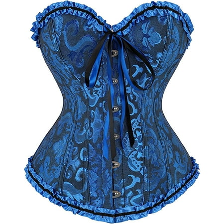 QWZNDZGR Women s Lace Up Boned Overbust Corset Bustier Lingerie Bodyshaper Top
QWZNDZGR Women s Lace Up Boned Overbust Corset Bustier Lingerie Bodyshaper Top