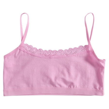 CHOMOEN Girls Lace Bra for 6-10-12-14 Years Old Teenage Solid Color Spaghetti Straps
CHOMOEN Girls Lace Bra for 6-10-12-14 Years Old Teenage Solid Color Spaghetti Straps