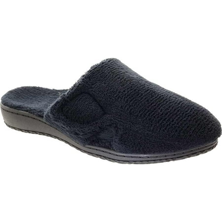 Women s David Tate Cuddle Mule Slipper Pink Terry Cloth