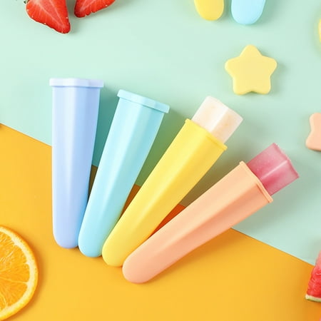 Popsicles Molds 4Pcs/Set Silicone Five-pointed Star Shape Popsicle Molds Multi Colors Ice Pop Mold with Lids for Baby DIY Popsicles/Yogurt Sticks/Jelly 
Popsicles Molds 4Pcs/Set Silicone Five-pointed Star Shape Popsicle Molds Multi Colors Ice Pop Mold with Lids for Baby DIY Popsicles/Yogurt Sticks/Jelly