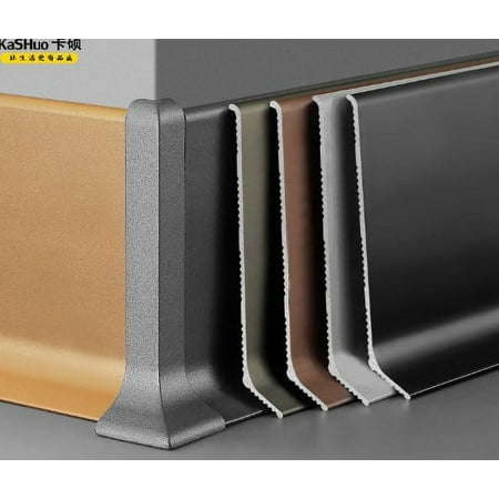 FRCOLOR 4pcs Baseboard Trim Aluminum Alloy Peel And Stick Trim For Ceiling Edge Trim